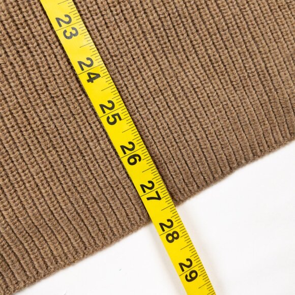 Aritzia Wilfred Sweater Vest Women's Medium Brown 100% Wool Tunic Mock Neck - Picture 10 of 12